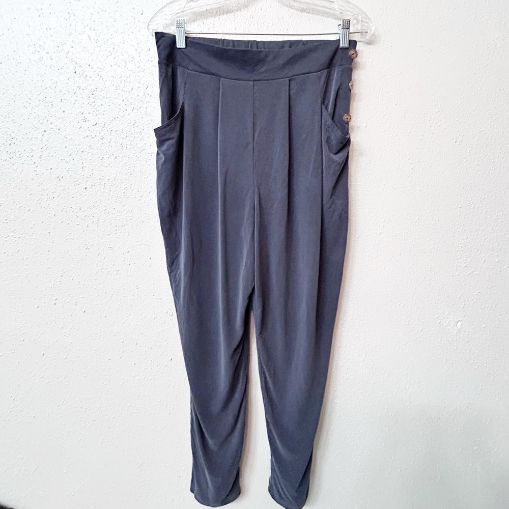 Anthropologie Saturday Sunday Gray Cropped Ankle Pants Sz Medium NMT